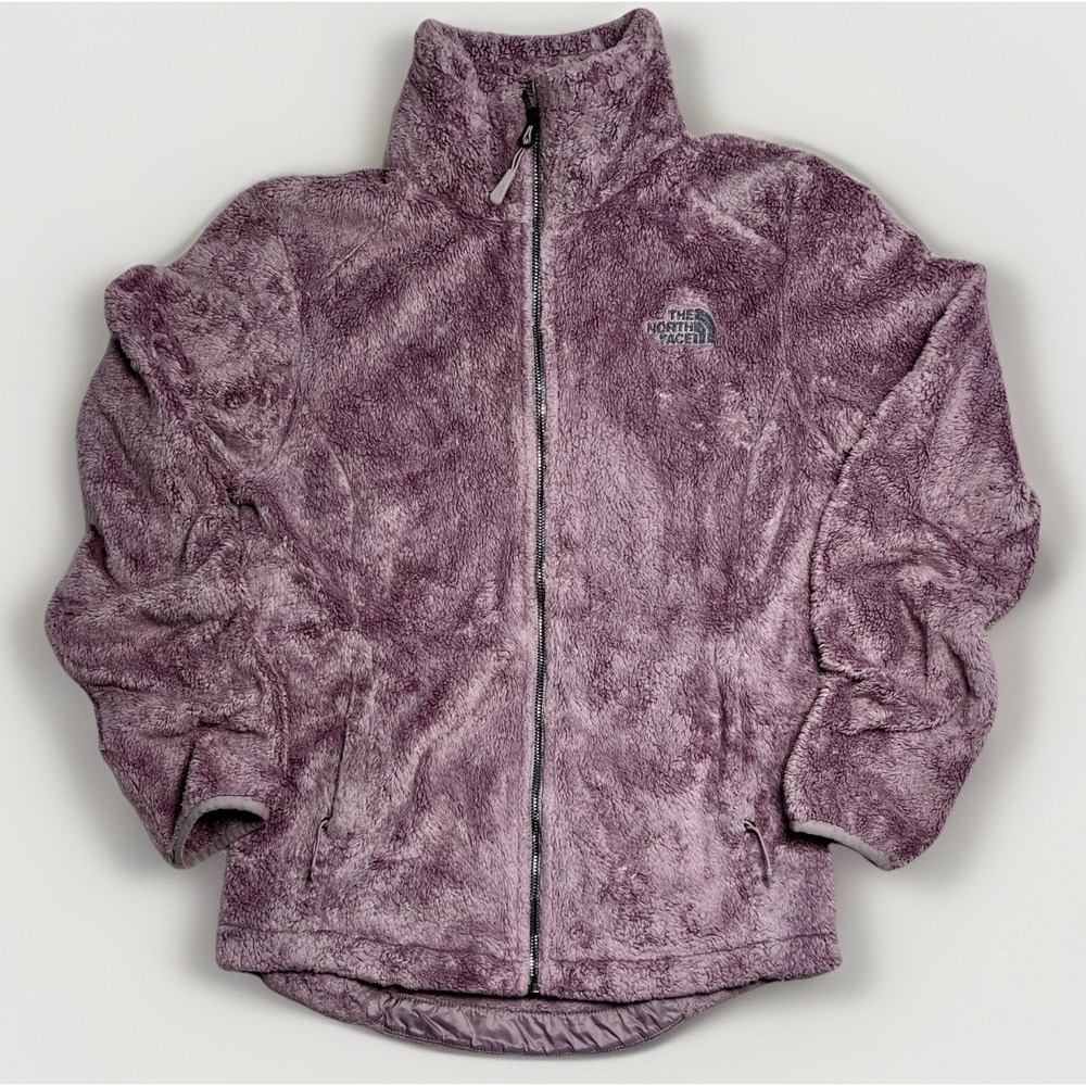 The North Face Women's Purple Full Zip Mid-Length Jacket Logo Long Sleeve XS - Picture 2 of 16
